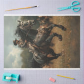 Decoupage Steampunk Cowboy Horse Rodeo Tissuepapier (Craft)