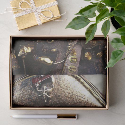 Decoupage Steampunk Cyborg Pirate Tissuepapier (Geschenk)