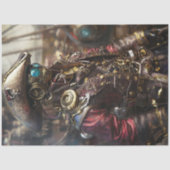 Decoupage Steampunk Cyborg Pirate Tissuepapier (Voorkant)