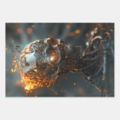 Decoupage Steampunk Dragon, Skull, & Couple Inpakpapier Vel (Voorkant 2)