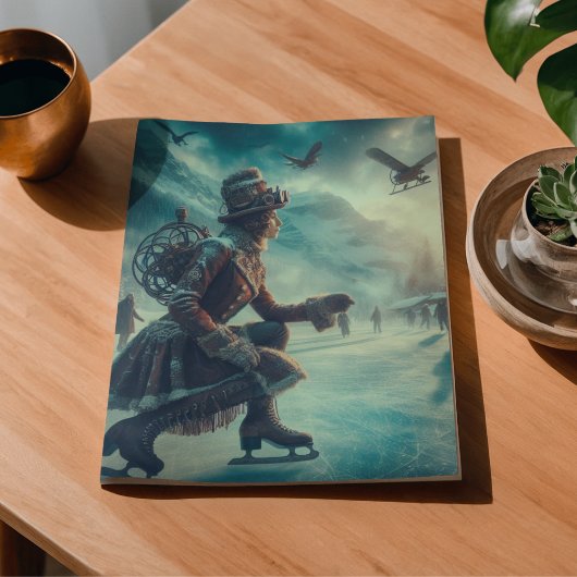 Decoupage Steampunk Fantasie Winter Boodschapper Tissuepapier