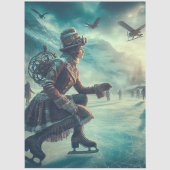 Decoupage Steampunk Fantasie Winter Boodschapper Tissuepapier