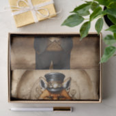 Decoupage Steampunk Fox Tissuepapier (Geschenk)