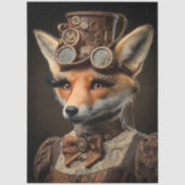 Decoupage Steampunk Frans-Canadese Vos Colleen Tissuepapier (Voorkant)