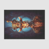 Decoupage Steampunk Funky Giraffe Pet Faux Ink 035 Tissuepapier (Voorkant)