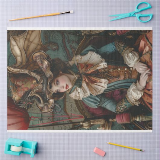 Decoupage Steampunk Gearheart Traveller Tissuepapier (Craft)