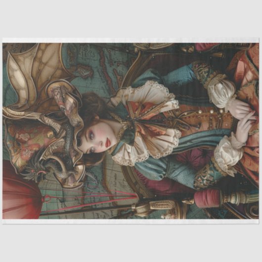 Decoupage Steampunk Gearheart Traveller Tissuepapier (Voorkant)