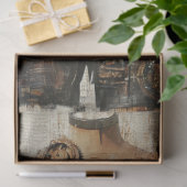 Decoupage Steampunk Gearwork Corset Mannequin Tissuepapier (Geschenk)