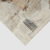 Decoupage Steampunk Gearwork Corset Mannequin Tissuepapier (Detail)