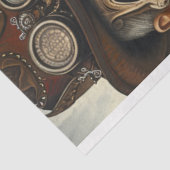 Decoupage Steampunk Gothic Love Skeleton Paar Tissuepapier (Detail)