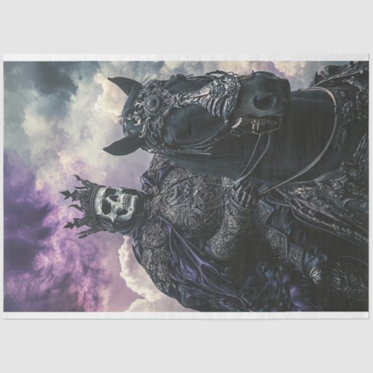 Decoupage Steampunk Gothic Skeleton Tissuepapier (Voorkant)