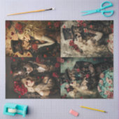 Decoupage Steampunk Gotische Valentijn Koppels (4) Tissuepapier (Craft)