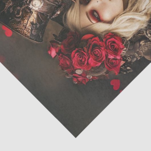 Decoupage Steampunk Gotische Valentijn Koppels (4) Tissuepapier (Detail)