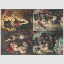 Decoupage Steampunk Gotische Valentijn Koppels (4)