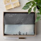 Decoupage Steampunk Hengst en King Skeleton Tissuepapier (Geschenk)