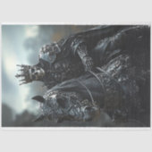 Decoupage Steampunk Hengst en King Skeleton Tissuepapier (Voorkant)