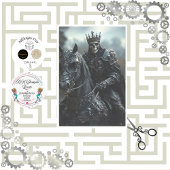 Decoupage Steampunk Hengst en King Skeleton Tissuepapier