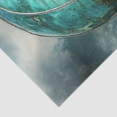 Decoupage Steampunk Hete Luchtballon & Wereldbol Tissuepapier (Detail)