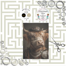 Decoupage Steampunk Highland Diesel Punk Machinery Tissuepapier