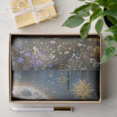 Decoupage Steampunk Highland Koe & Moon Tissuepapier (Geschenk)