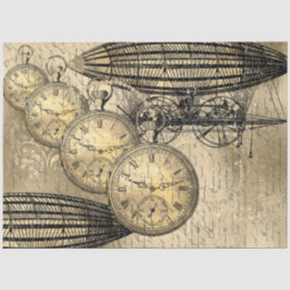 Decoupage steampunk Hindenburg Tissuepapier