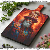 Decoupage Steampunk Hippie Man Faux Inkt 034 Tissuepapier
