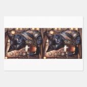 Decoupage - Steampunk kat drinkend bier - Inpakpapier Vel (Voorkant 3)