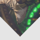 Decoupage - Steampunk kat met bier - Tissuepapier (Detail)