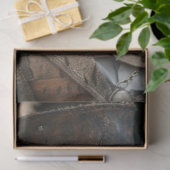 Decoupage Steampunk langharige rode vos Tissuepapier (Geschenk)