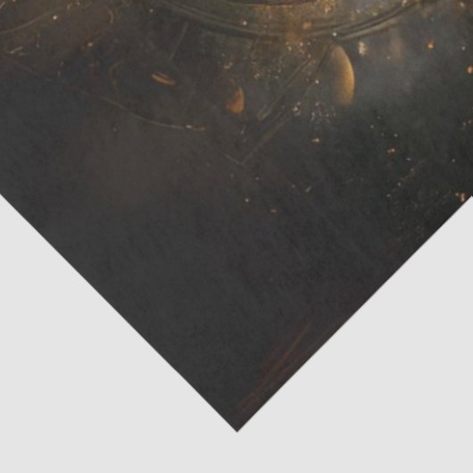 Decoupage Steampunk Leeuw ingewikkelde versnelling Tissuepapier (Detail)