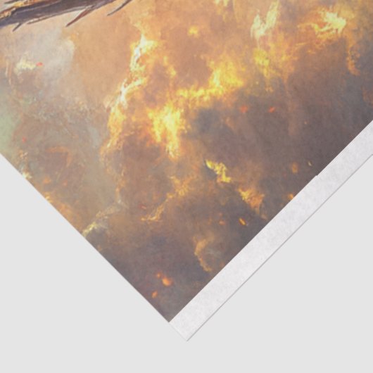 Decoupage Steampunk Majestic Dragon Tissuepapier (Detail)