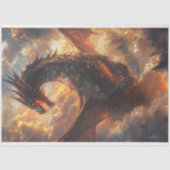 Decoupage Steampunk Majestic Dragon Tissuepapier (Voorkant)