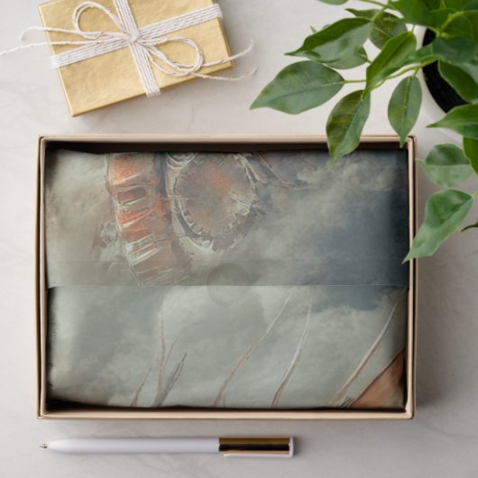 Decoupage Steampunk Mythical Creature Dragon Tissuepapier (Geschenk)