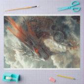 Decoupage Steampunk Mythical Creature Dragon Tissuepapier (Craft)