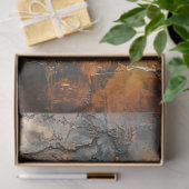 Decoupage Steampunk Patina Rusted Roman Clock Tissuepapier (Geschenk)