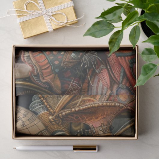 Decoupage Steampunk Reiziger Victoriaans Meisje Tissuepapier (Geschenk)