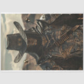 Decoupage Steampunk Rodeo Rider Tissuepapier (Voorkant)