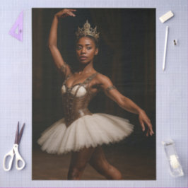Decoupage Steampunk Royal Ballerina Elegant Tissuepapier