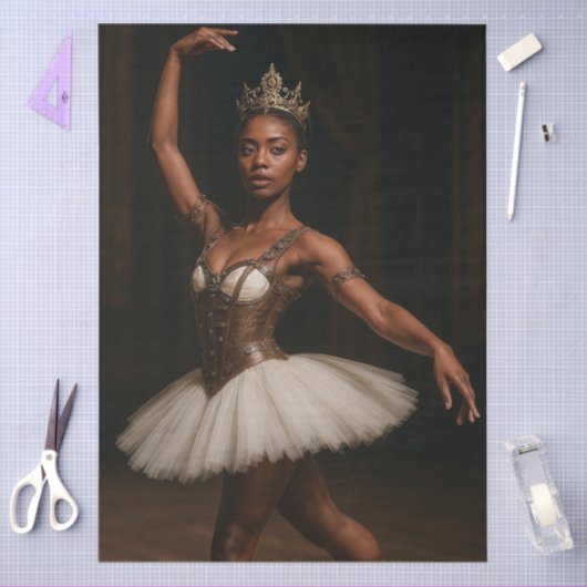 Decoupage Steampunk Royal Ballerina Elegant Tissuepapier (Craft)