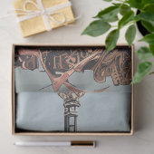 Decoupage Steampunk Roze Hond genaamd Pawsworth Tissuepapier (Geschenk)