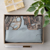 Decoupage Steampunk Roze Uil Gizmo Hootsworth Tissuepapier (Geschenk)