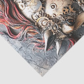 Decoupage Steampunk Rust Horse met Gears Tissuepapier (Detail)