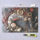 Decoupage Steampunk Rust Horse met Gears Tissuepapier (Craft)