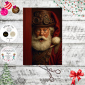 Decoupage Steampunk Santa Sneak Peek Gears Cheers Tissuepapier