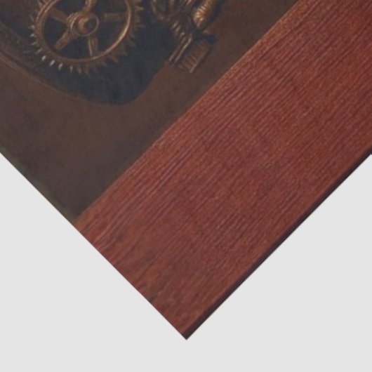 Decoupage Steampunk Santa Sneak Peek Gears Cheers Tissuepapier (Detail)