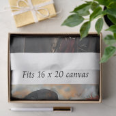 Decoupage Steampunk Skeleton Couple 16x20 Canvas Tissuepapier (Geschenk)