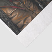 Decoupage Steampunk Skeleton Duo 11x14 Canvas Tissuepapier (Detail)