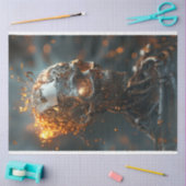 Decoupage Steampunk Skull Fantasy Tissuepapier (Craft)