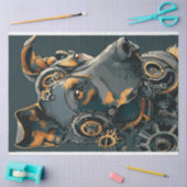 Decoupage Steampunk Steal Dog Tissuepapier (Craft)