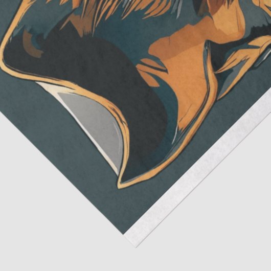 Decoupage Steampunk Steal Dog Tissuepapier (Detail)